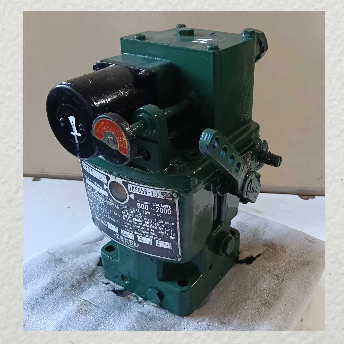 GOVERNOR ZEXEL AUXILIARY SPARES 105856-1972