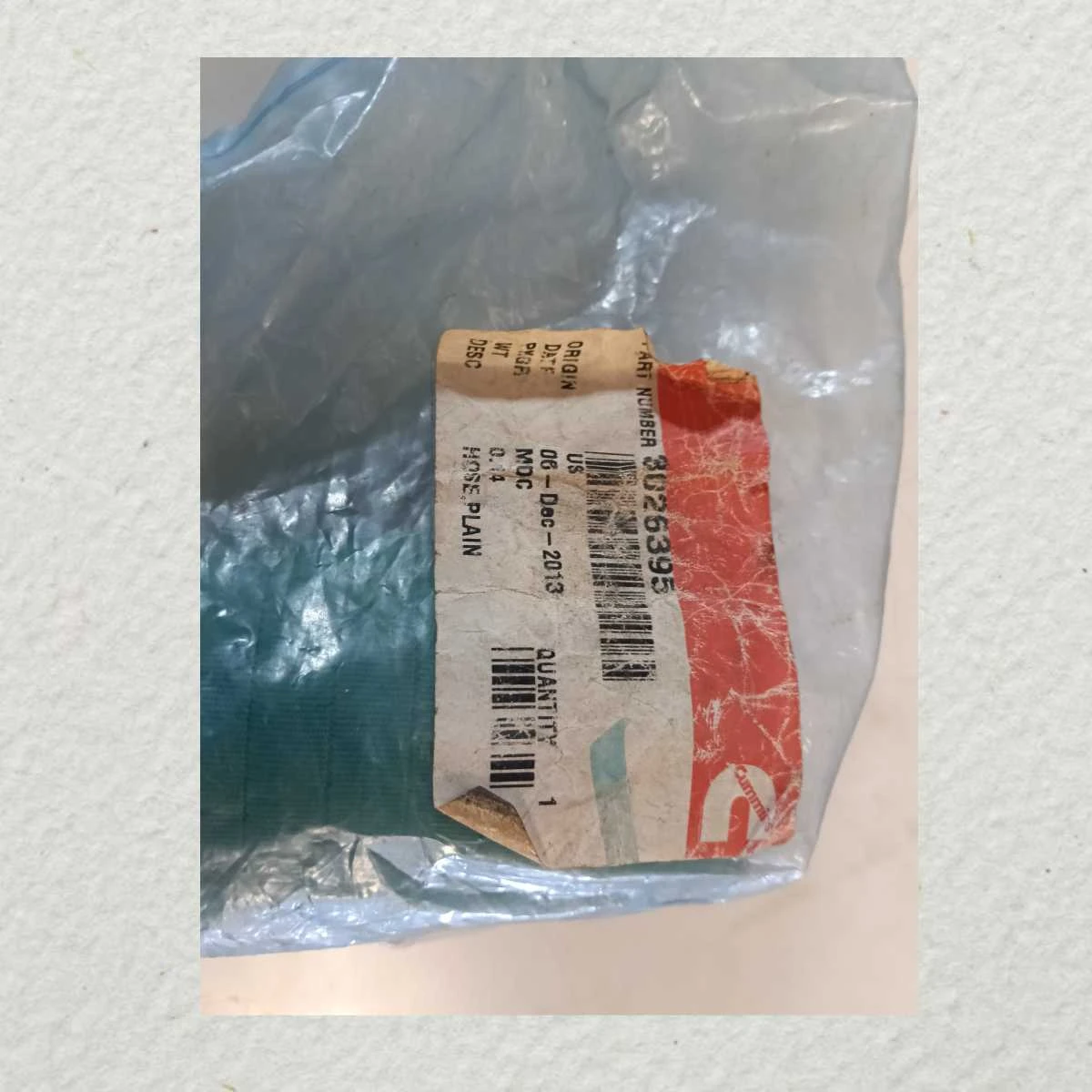 HOSE PLAIN CUMMINS AUXILIARY MACHINERY 8026395